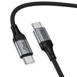 Дата кабель Hoco X121 Nuevo Type-C to Type-C 60W 1.5 м Black - мініатюра 6