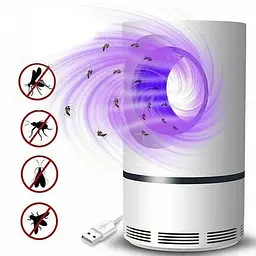 Антимоскітна лампа E662 USB, пастка від комарів, мошок та мух - мініатюра 5
