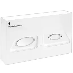 БЗП Wireless Charger with Magsafe 2in1 for Apple (AAA) (box) White - мініатюра 6