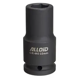 Торцева головка ударна глибока 3/4"DR, 22 мм. Alloid. GUG-71122