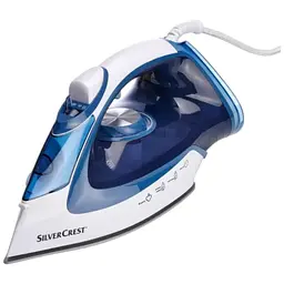 Праска Silver Crest SDBB 2800 A1 з кабелем 1.9 м горизонтальна і вертикальна пара 1 шт. синій (28110-IS)