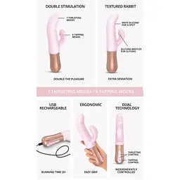 Подвійний пульсатор кролик Love To Love Sassy Bunny - мініатюра 6