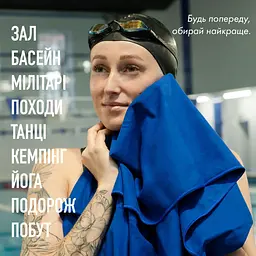 Набір рушників Love You Sport мікрофібра 50х90 см, 70х140 см синій (60115) - мініатюра 4
