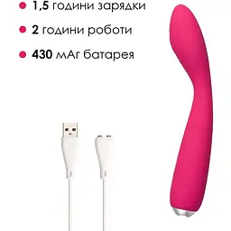 Вібратор для клітора та точки G Svakom Iris Plum Red - мініатюра 4