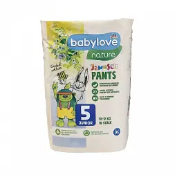 Підгузки-трусики Babylove Nature Pants 5 (12-17 кг) 18 шт