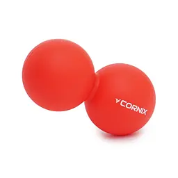 Масажний м'яч подвійний Cornix Cornix Lacrosse DuoBall 6.3 x 12.6 см XR-0112 Red - мініатюра 3