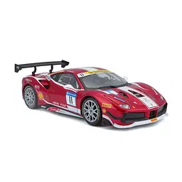 Автомодель Bburago Ferrari 488 Challenge 1:24 червоно-чорна (18-26308) - мініатюра 5