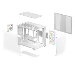 Корпус Deepcool CG330 3F White без БЖ (R-CG330-WHNGM3-G) - мініатюра 3