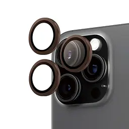 Протиударне захисне скло AR для камери Apple iPhone 16 Pro/16 Pro Max desert titanium , захист лінз від подряпин та ударів, лінзи на камеру з рамкою, ArmorStandart (ARM79412)