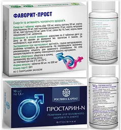 Програма для чоловічого здоров'я, Фаворит прост, Цинк, Магній Р.К , Фітосвічки Простарин N "Рослина Карпат" - мініатюра 2
