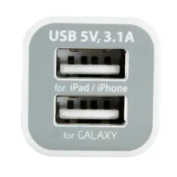 Зарядний пристрій PowerPlant 2*USB, 3.1A (DV00DV5036) - мініатюра 2