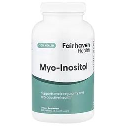 Инозитол (B-8) Myo-Inositol 240 капсул Fairhaven Health vit0005891