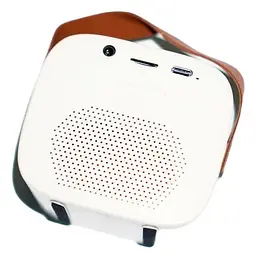 Портативна Bluetooth колонка RIAS K1 караоке + бездротовий мікрофон 5W White (3_04412) - мініатюра 2