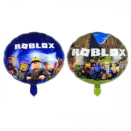 Кулька 18" (45см) Коло Roblox на синьому (Китай) 0007-737