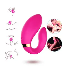 Вібратор для двох Crescent light pink Boss Series 52-00030 98671 - мініатюра 5
