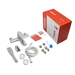 Змішувач для ванни з коротким зливом Koer KB-40028-01 KR5305 Хром - мініатюра 9