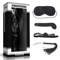 Набір БДСМ - Deluxe Bondage Kit (маска, вібратор, кляп, флогер)