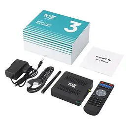Смарт ТВ приставка TOX 3 Android SmartTV Box 4/32Gb 4K AV1 - мініатюра 4
