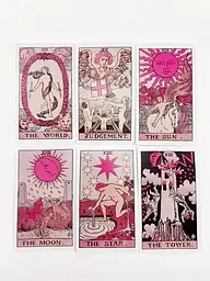 Карти Таро Tarot Deck Рожеві для початківців Pink for Beginners 78 штук у комплекті 10 см - мініатюра 4