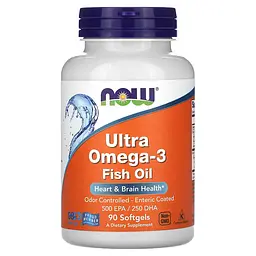 NOW Ультра Омега-3 Риб'ячий Жир 500/250 - 90 софтгель Now Foods