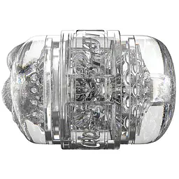Двосторонній мастурбатор Fleshlight Quickshot Stoya, компактний, наскрізний, зі зліпка вульви та ануса - мініатюра 3