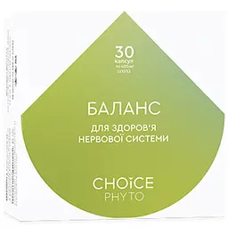 БАЛАНС Чойс, 30 капсул - Антистресовий комплекс | Choice Phyto