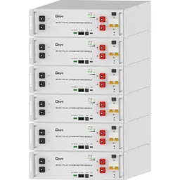 Комплект акумуляторів Deye LiFePO4 48 В (51.2 В/100 А·год/5120 Вт·год) 6 шт. (SE-G5.1Pro-B) [176590]