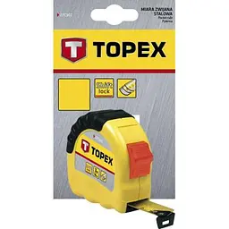 Рулетка Topex стальная лента 10 м x 25 мм (27C310) - мініатюра 2