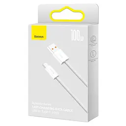Кабель Baseus Dynamic Series USB-A to USB-C 2m White (CALD000702) - мініатюра 10