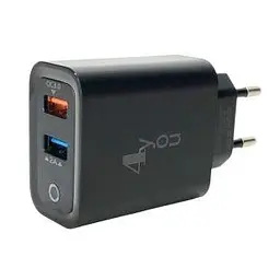 МЗП 4you A44 (total 28W(10+18), 5A(2+3), Fast Charger QC 3.0, 2USB) black