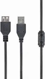 Кабель-подовжувач Cablexpert USB 2.0 AM/AF 1.8м ferrit (CCF-USB2-AMAF-6) - мініатюра 2