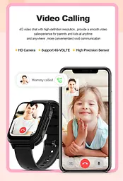 Смарт-годинник-телефон дитячі Wonlex KT33 з камерою WI-FI GPS SIM-карта силіконовий ремінець Pink (17775) - мініатюра 10