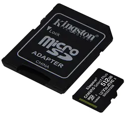 Карта пам'яті Kingston microSDXC Canvas Select Plus 512GB Class 10 UHS-1 + SD адаптер [SDCS2/512GB] [67352] - мініатюра 4