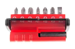 Набір біт викруткових насадок з утримувачем Intertool VT-0107 (у наборі 7 шт.) - мініатюра 8