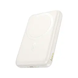 Батарея універсальна HOCO 10000mAh Grace PD/20W Magnetic White (J141 / 714985) - мініатюра 3
