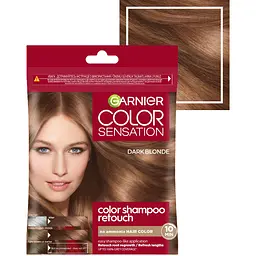 Крем-фарба для волосся Garnier Color Shampoo Retouch без аміаку Русявий 6.0, 20 мл - мініатюра 2