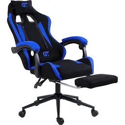 Геймерське крісло GT Racer чорне із синім (X-2324 Fabric Black/Blue) - мініатюра 10