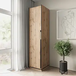 Шафа розпашна Moreli Ramo FR-0011 з полицями 518х570х2100 мм Дуб Аппалачі