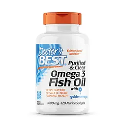 Жирні кислоти Purified & Clear Omega 3 Fish Oil, 120 капсул Doctor's Best fit0013092
