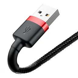 Кабель Baseus Cafule Lightning 1.5A (2m) red/black (CALKLF-C19) - мініатюра 2