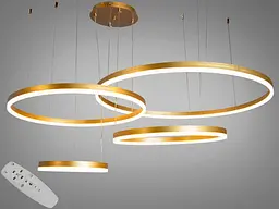 Світлодіодна люстра LED бронза пульт 157Вт