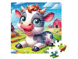 Пазли VLADI TOYS Весела корівка DT1234-19 - мініатюра 3