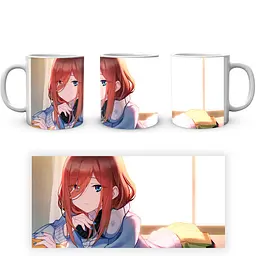 Кухоль GeekLand The Quintessential Quintuplets П'ять наречених Міку QQ 02.03 330 мл білий - мініатюра 4