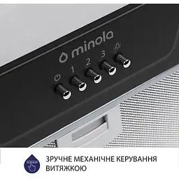 Витяжка вбудована Minola HBI 5202 BL 700 LED - мініатюра 3