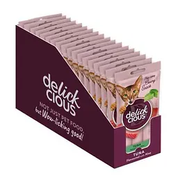 Ласощі для котів Delickcious Тунець з додаванням алое 4 х 15 г (4820269141605) - мініатюра 2