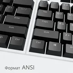 Набір кейкапів Dark Project PBT KS-45 ENG/UA/RU (DP-KS-0045) чорні - мініатюра 5
