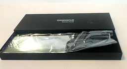 Ніж кухонний-сокир 17 см Damascus DK-HJ 6007 AUS-10 дамаська сталь 67 шарів - мініатюра 10