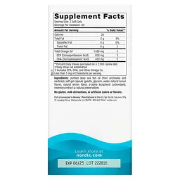 Риб'ячий жир Nordic Naturals Ultimate Omega зі смаком лимона 1280 мг 120 капсул - мініатюра 4