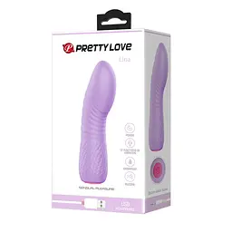 Вібратор Pretty Love Lina, 11.8 см (бузковий) - мініатюра 8