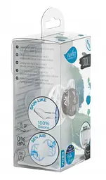 Силіконова ортодонтична пустушка Nuvita Air55 Cool Be Happy, 6-12 міс., сірий (NV7084PG) - мініатюра 3